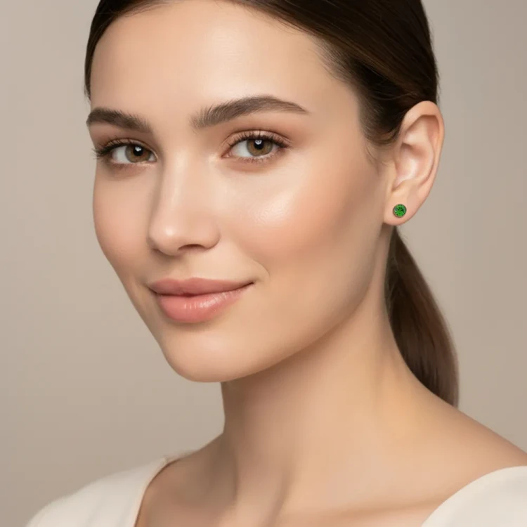 Fiore Luna Пусеты Fern Green SWE298 FG RG
