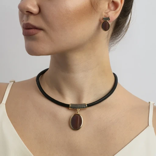 Комплект Possebon red agate S6756.8 BR/G