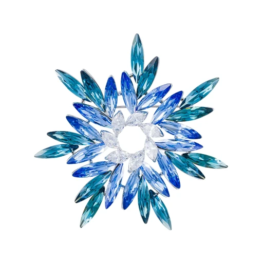 Брошь Fiore Luna ОРЕОЛ Zircon+crystal XR14406A2 BL/S
