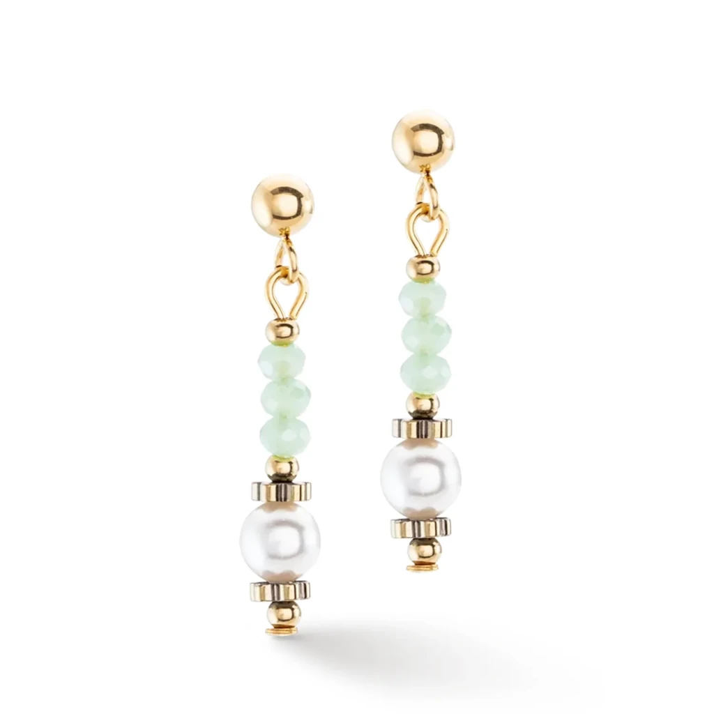 Серьги Coeur de Lion Light Green 4434/21-0520