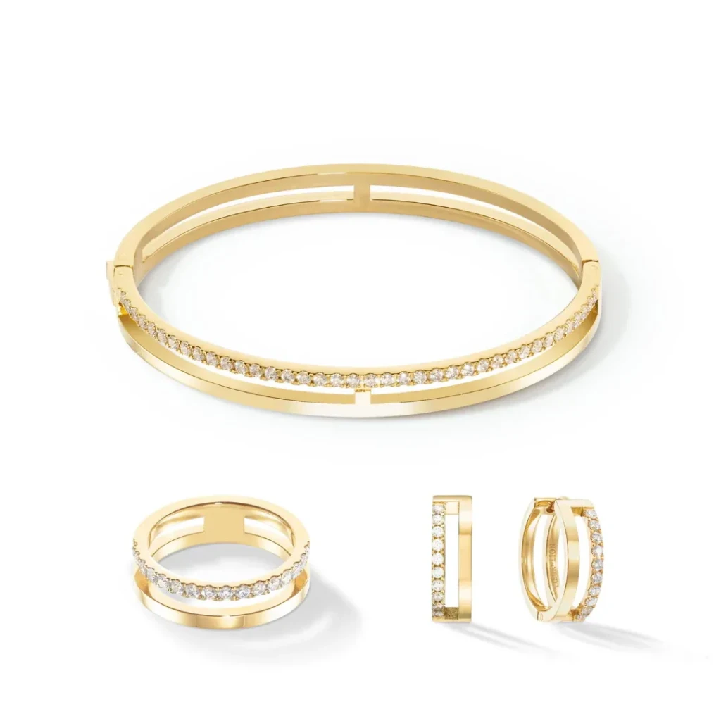 Серьги Coeur de Lion Crystal-Gold 0136/21-1816