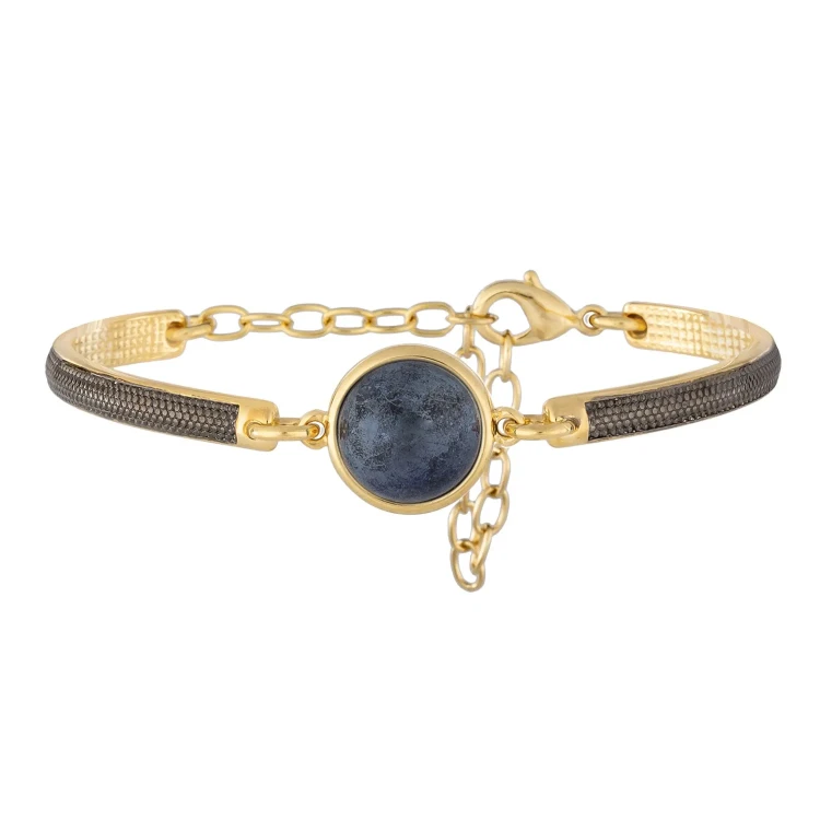 Классический браслет Pearl Blue Aventurine C1363.23 BL/G