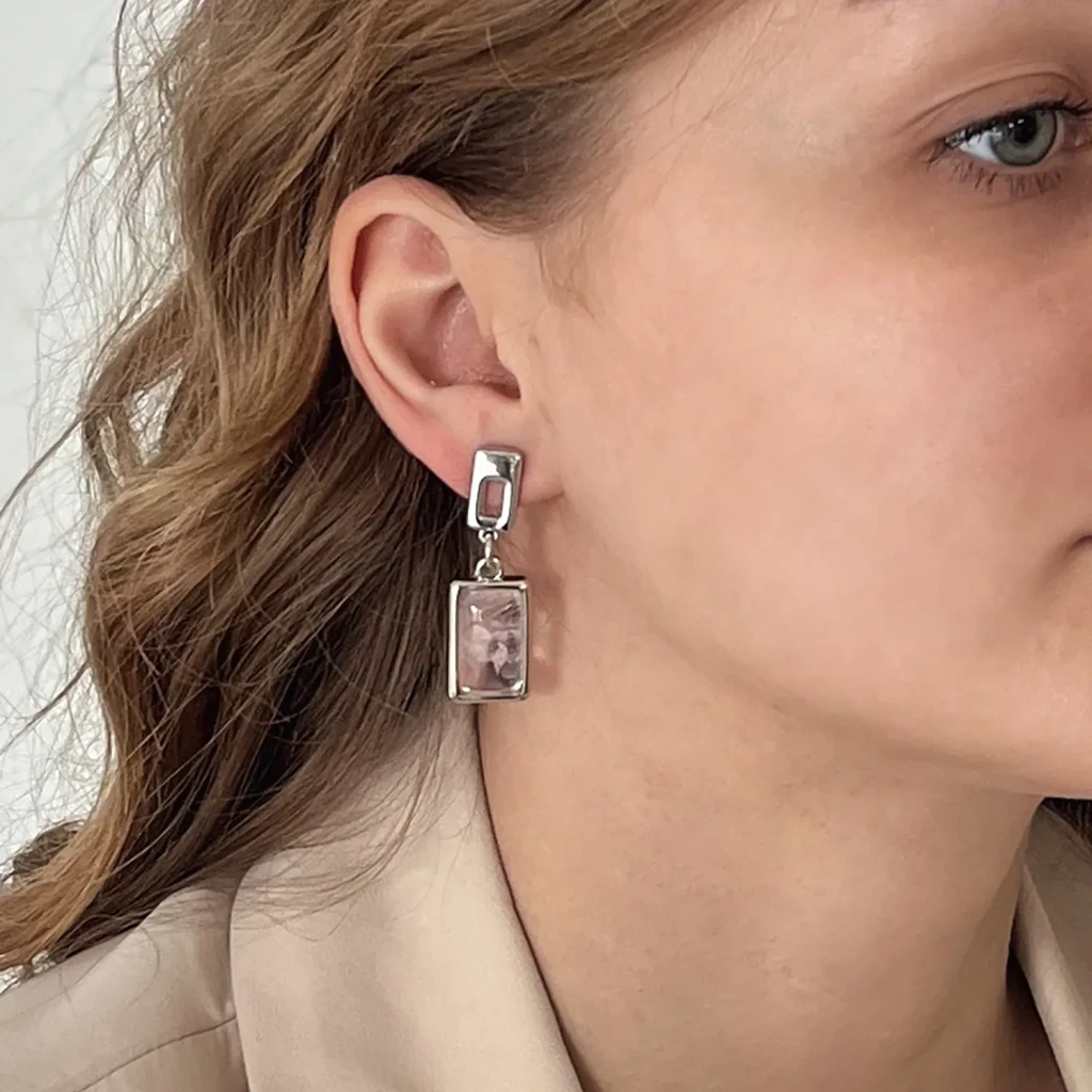 Серьги Possebon Q. Rose A0418.7 S