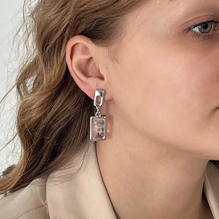 Серьги Possebon Q. Rose A0418.7 S