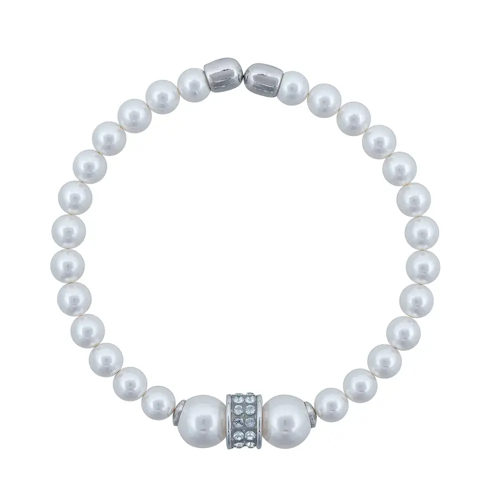 Браслет Fiore Luna Cylinder Crystal C2408PE-B02.1 BW/S