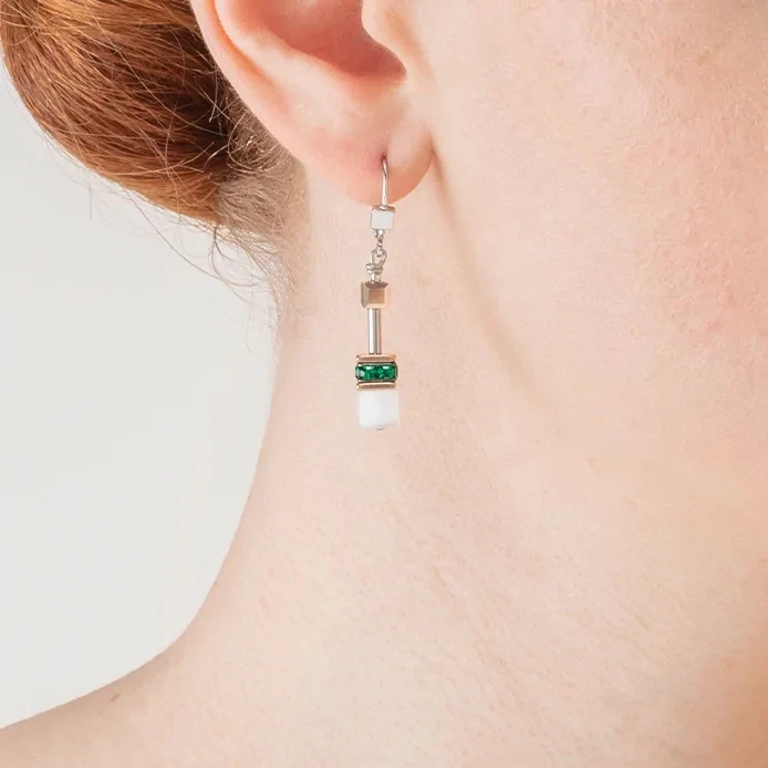 Серьги Coeur de Lion Dark Green 4013/20-0521