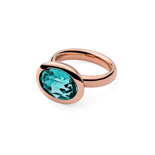 Кольцо Qudo Tivola Light Turquoise 16.5 мм 631783/16.5 BL/RG