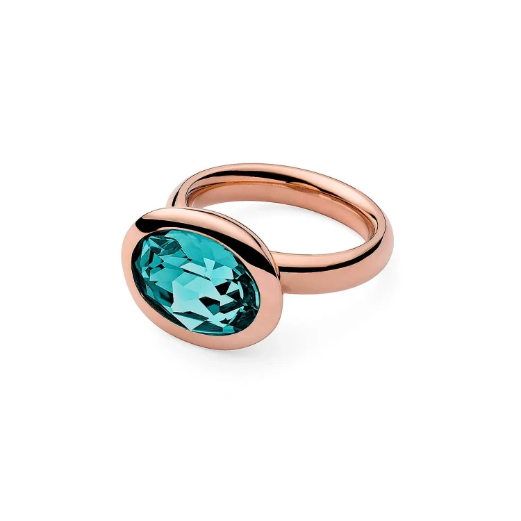 Кольцо Qudo Tivola Light Turquoise 16.5 мм 631783/16.5 BL/RG