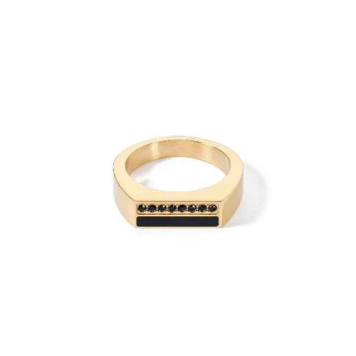 Кольцо Coeur de Lion Black-Gold 0133/40-1316 56