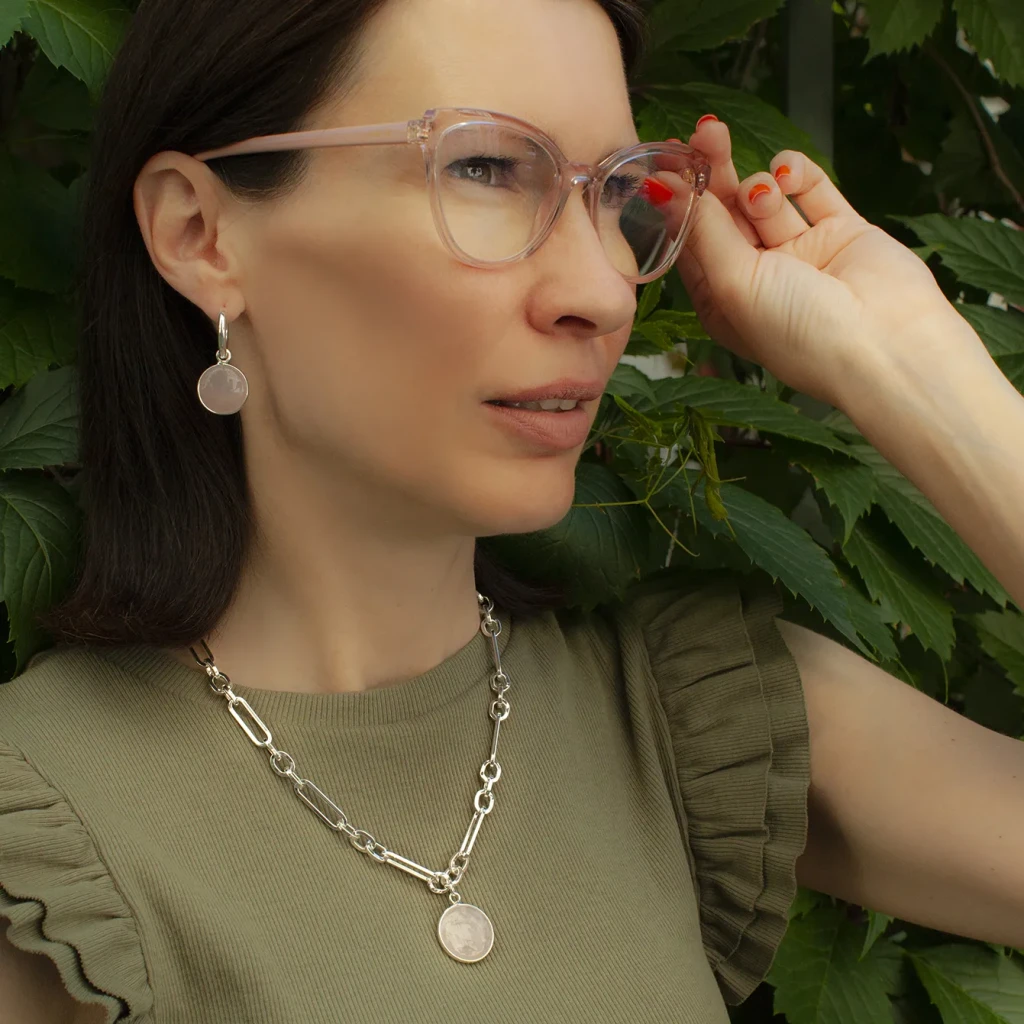 Колье Fiore Luna ROSE QUARTZ LN5149 R/S