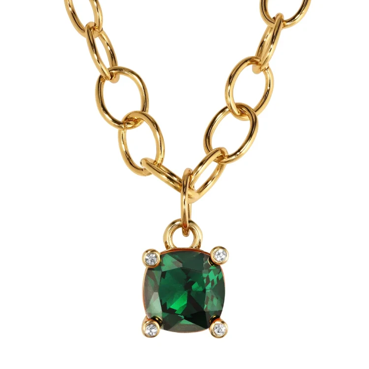 Колье Dyrberg Kern RAMINA SG EMERALD GREEN 450125