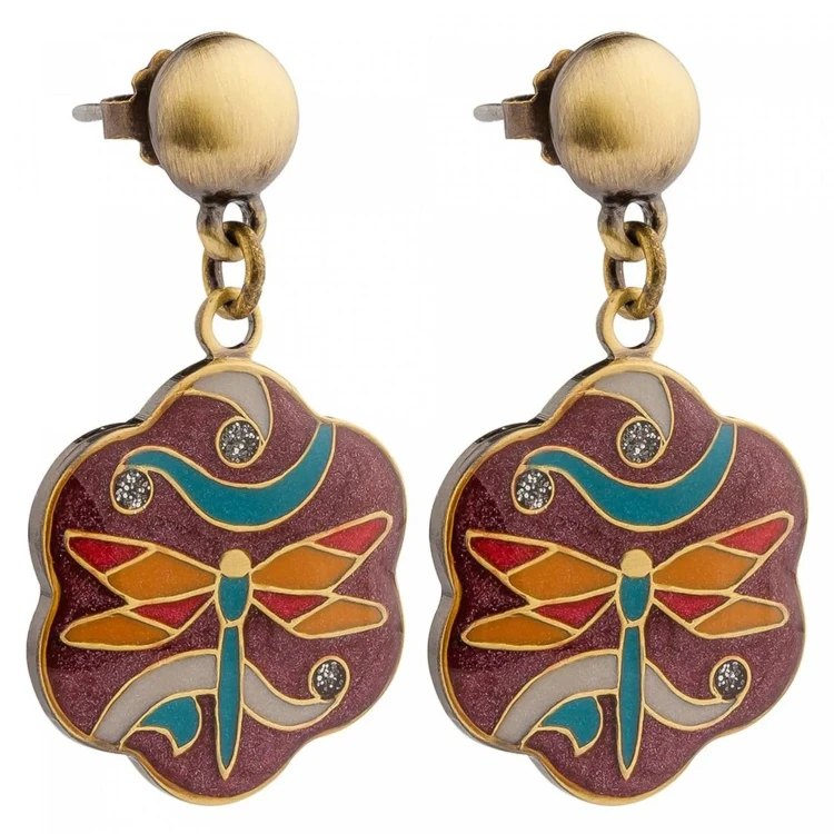 Серьги Clara Bijoux Стрекоза A77574 V