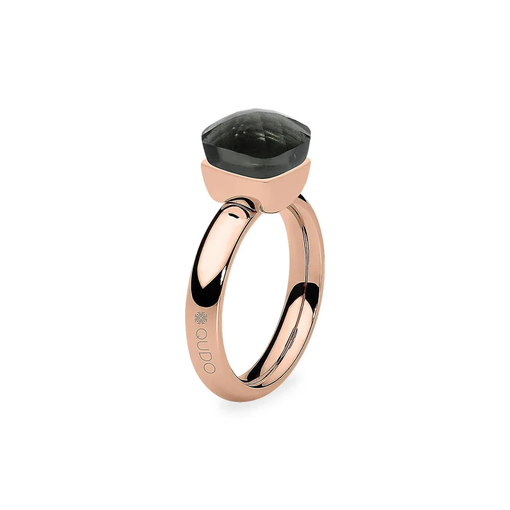 Кольцо Qudo Firenze smoky quartz 17.2 мм 610130 BW/RG