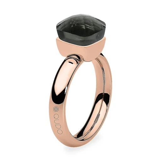 Кольцо Qudo Firenze smoky quartz 17.2 мм 610130 BW/RG