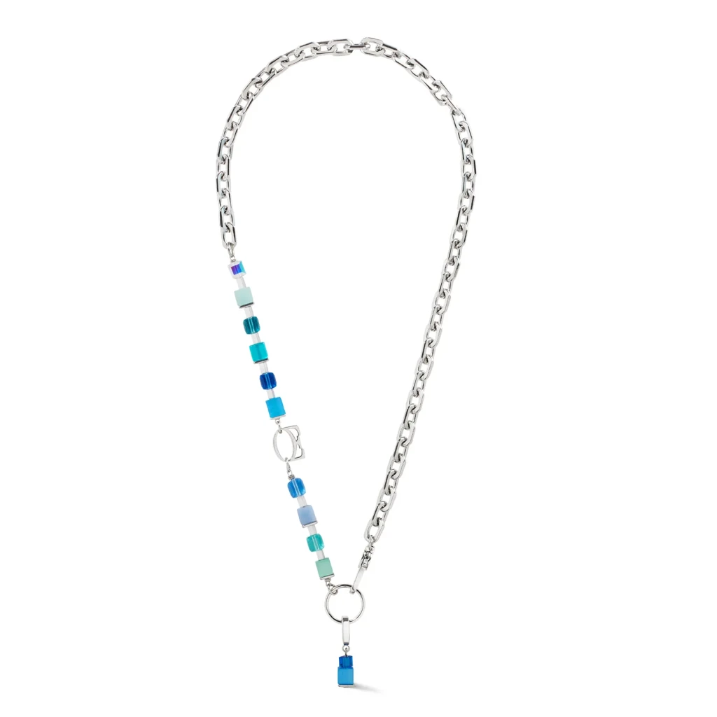 Колье Coeur de Lion Blue-Turquoise 4712/10-0706
