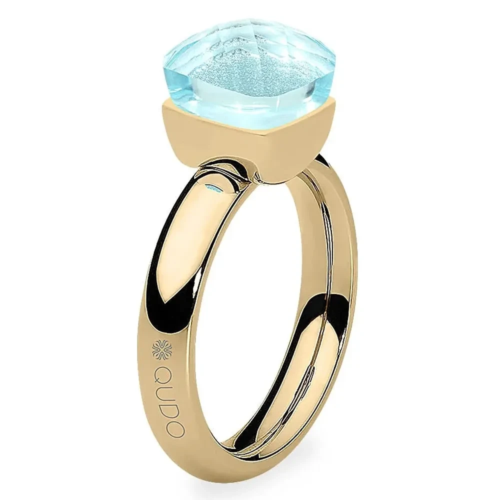 Кольцо Qudo FIRENZE 18.5 (G) Aquamarine 107001/40-6002 18.5