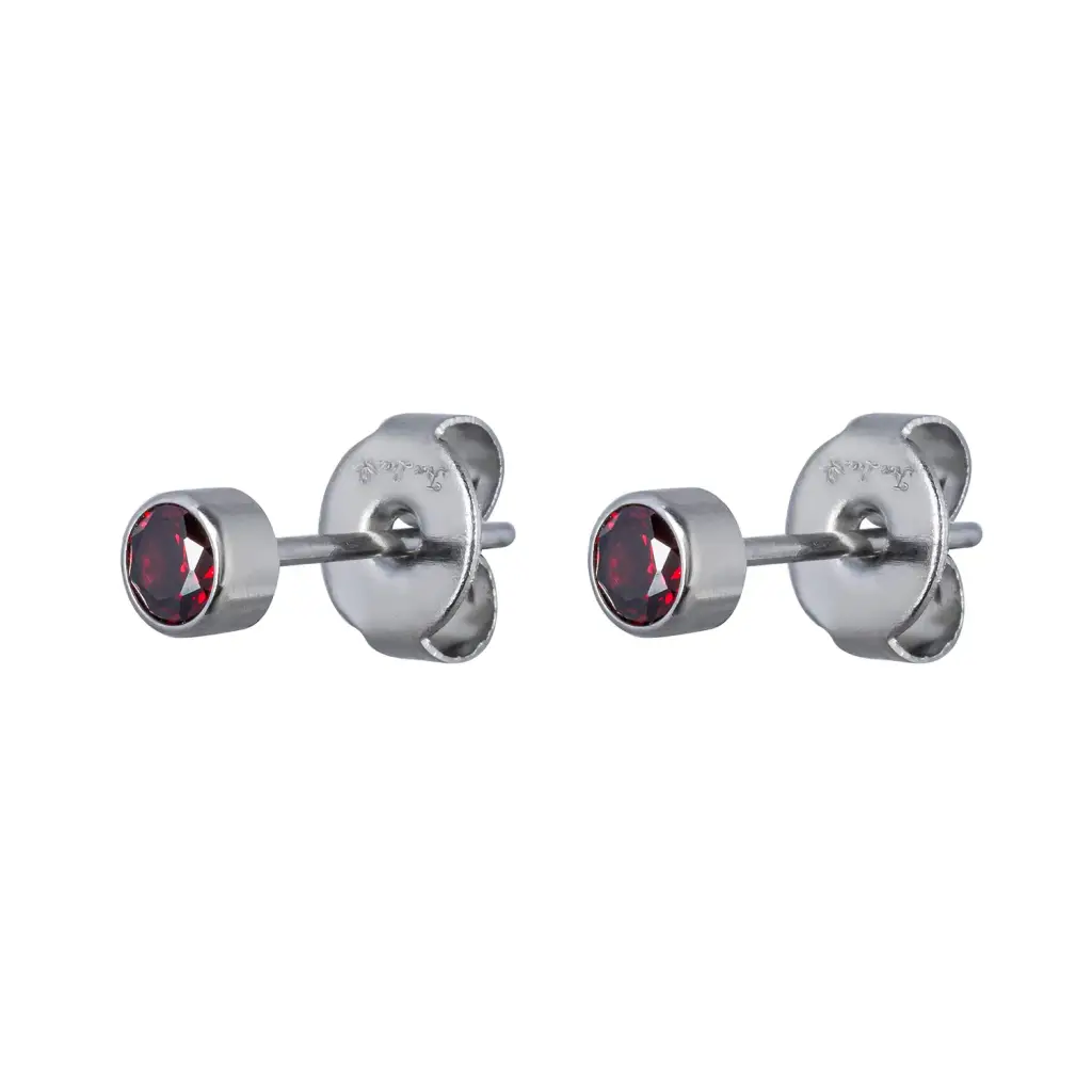 Пусеты Cubic zirconia Garnet Fiore Luna SWE0128 GR S