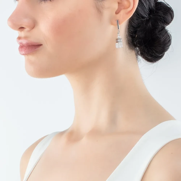 Серьги Coeur de Lion White 5086/21-1400