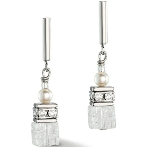 Серьги Coeur de Lion White 5086/21-1400