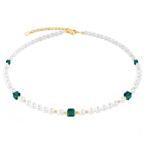 Колье Coeur de Lion Dark Green 2110/10-0521