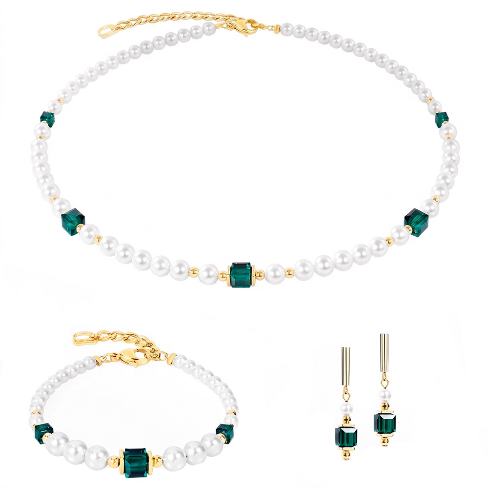 Колье Coeur de Lion Dark Green 2110/10-0521