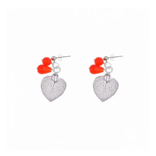 Серьги Ester Bijoux Лист OR752/93-S BW