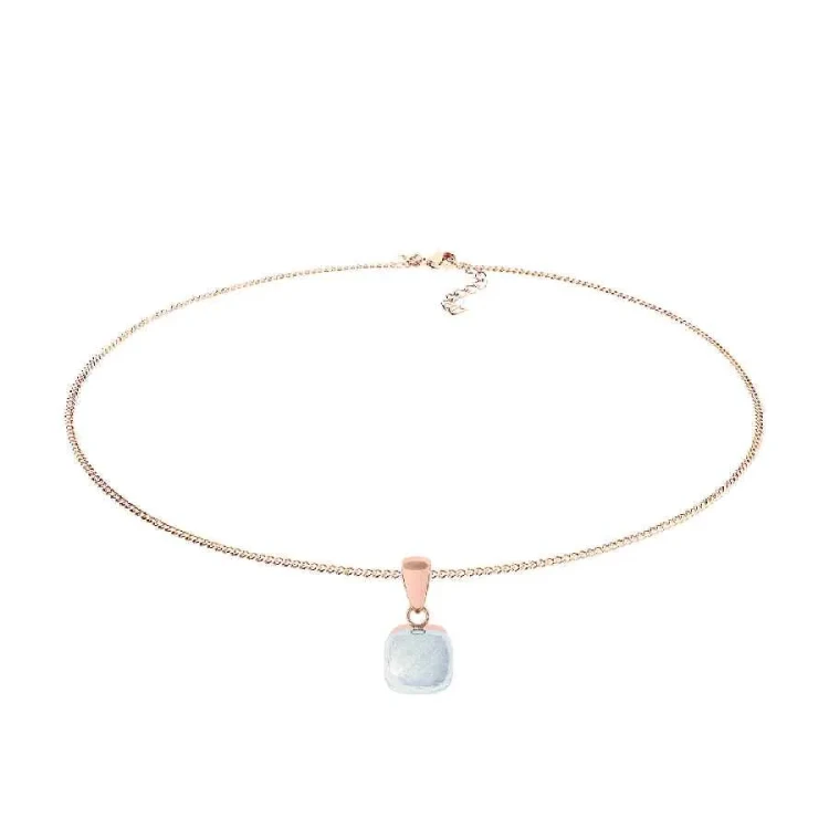 Колье Qudo Firenze arctic blue opal 400368.1 BL/RG