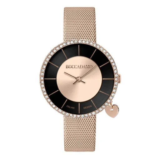 Часы Boccadamo Mya Rosegold Black MY037 BW/RG