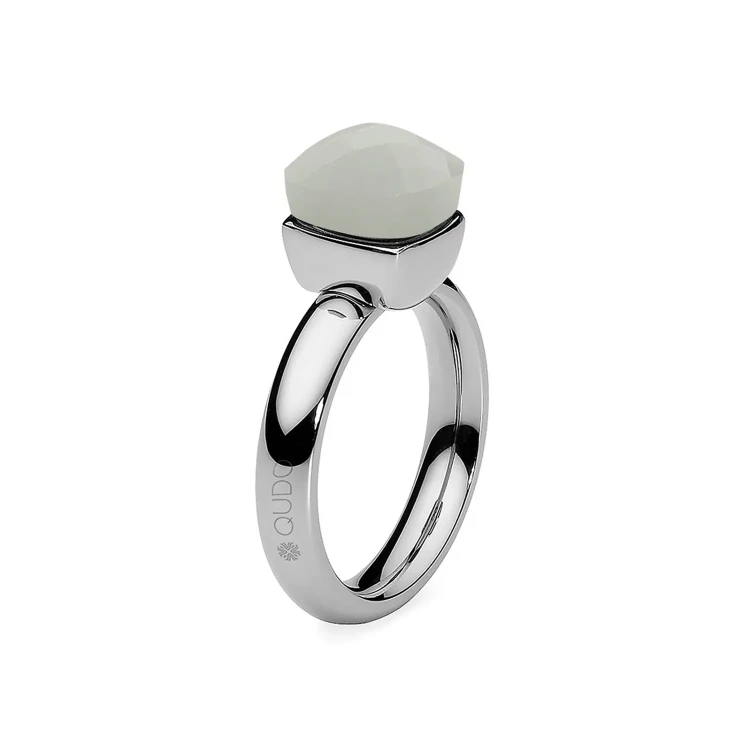 Кольцо Qudo Firenze Light Grey Opal 17.2 мм 610322 BW/S