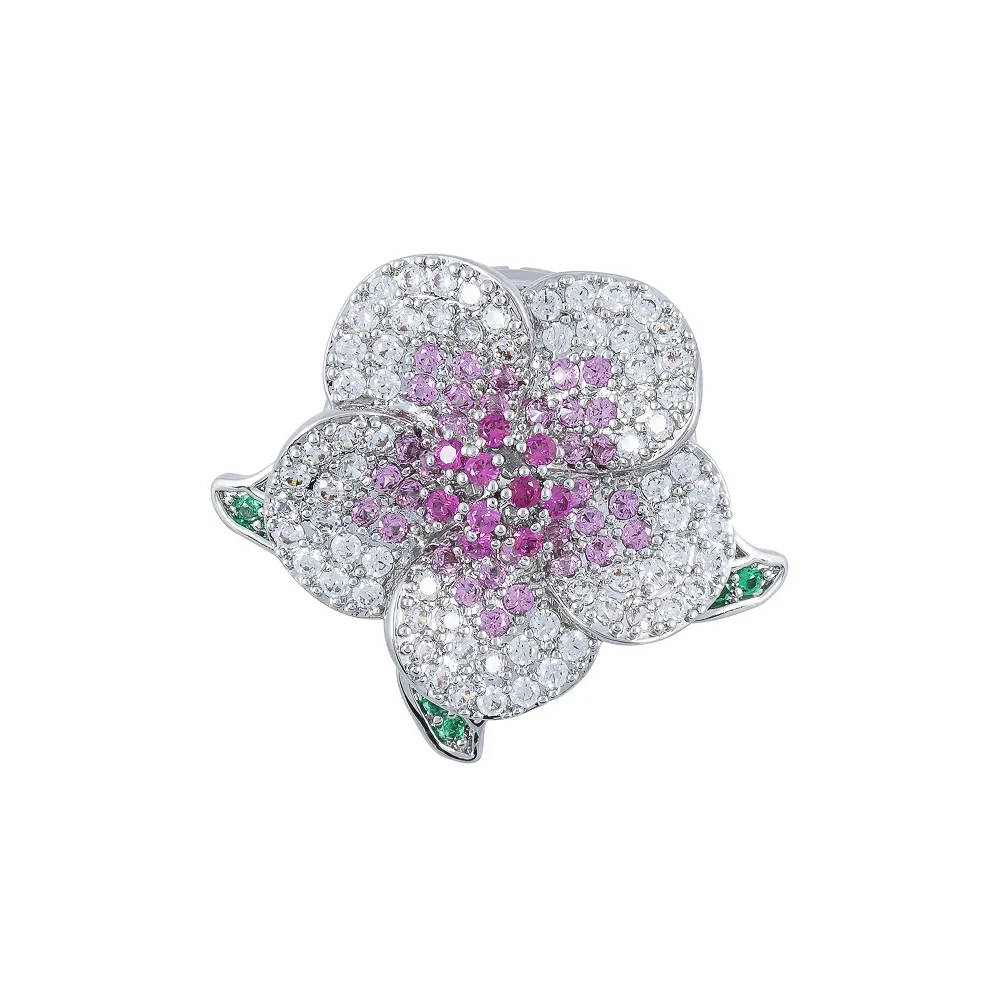 Брошь Shadore Лютик Zircon+магнит XR10596 S