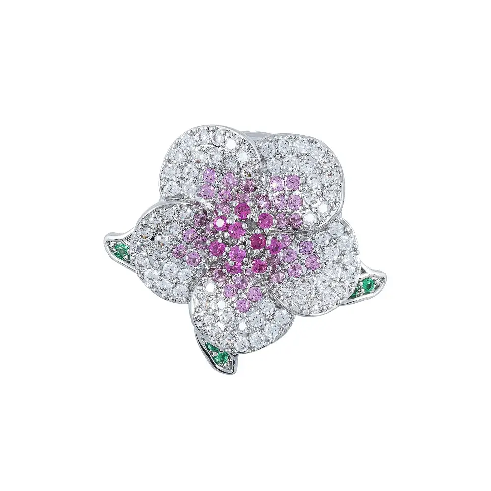 Брошь Shadore Лютик Zircon+магнит XR10596 S