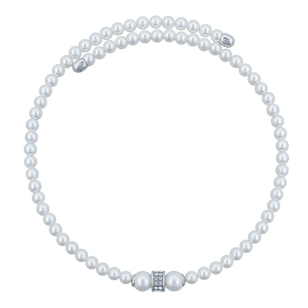 Колье Fiore Luna Cylinder Crystal B2409PE-N02.1 BW/S