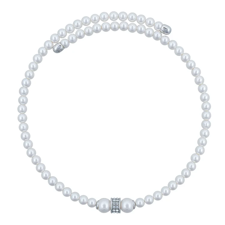 Колье Fiore Luna Cylinder Crystal B2409PE-N02.1 BW/S