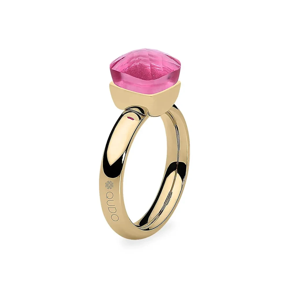 Кольцо Qudo FIRENZE 17.2 (G) Padparadscha 107001/40-4308 17.2