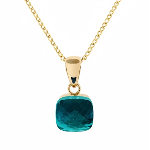 Колье Qudo FIRENZE (G) Blue Zircon 107001/48-4601