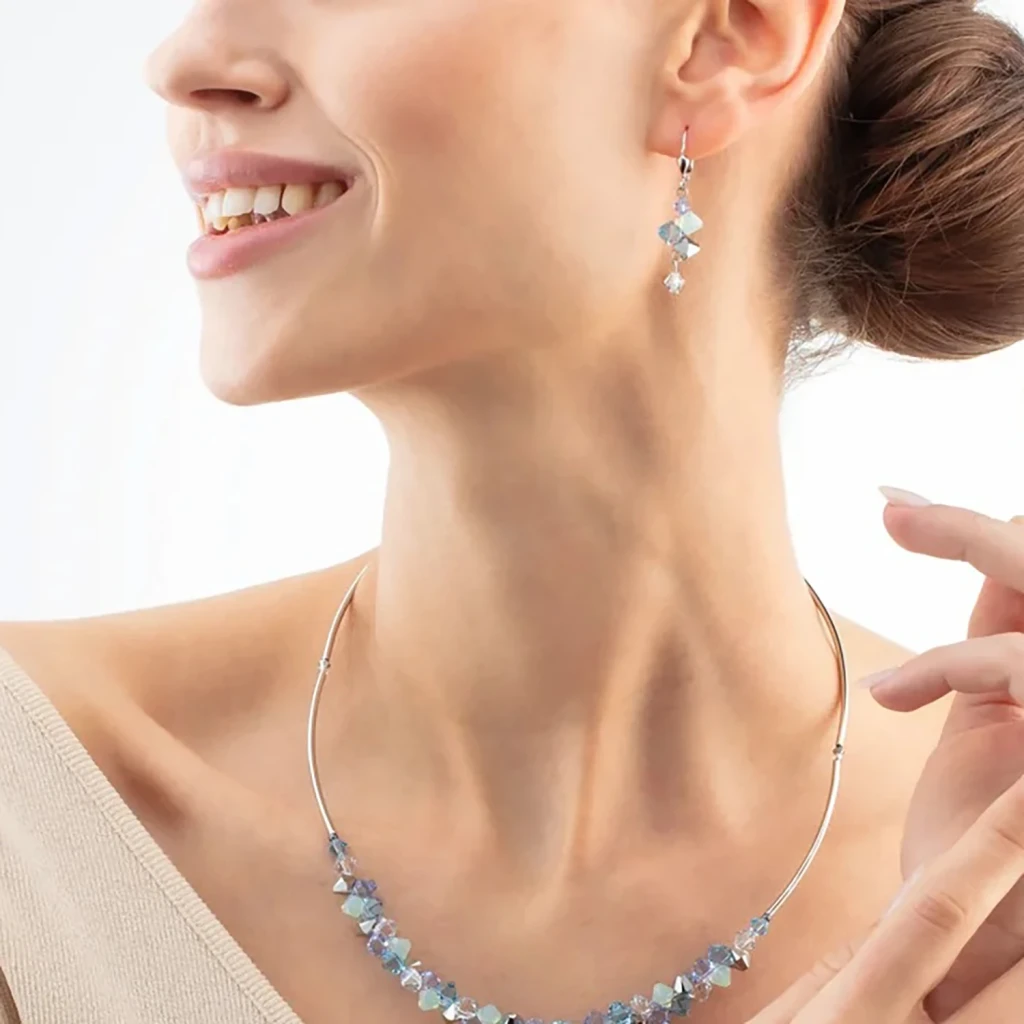 Серьги Coeur de Lion Blue-Aqua 2838/20-0737