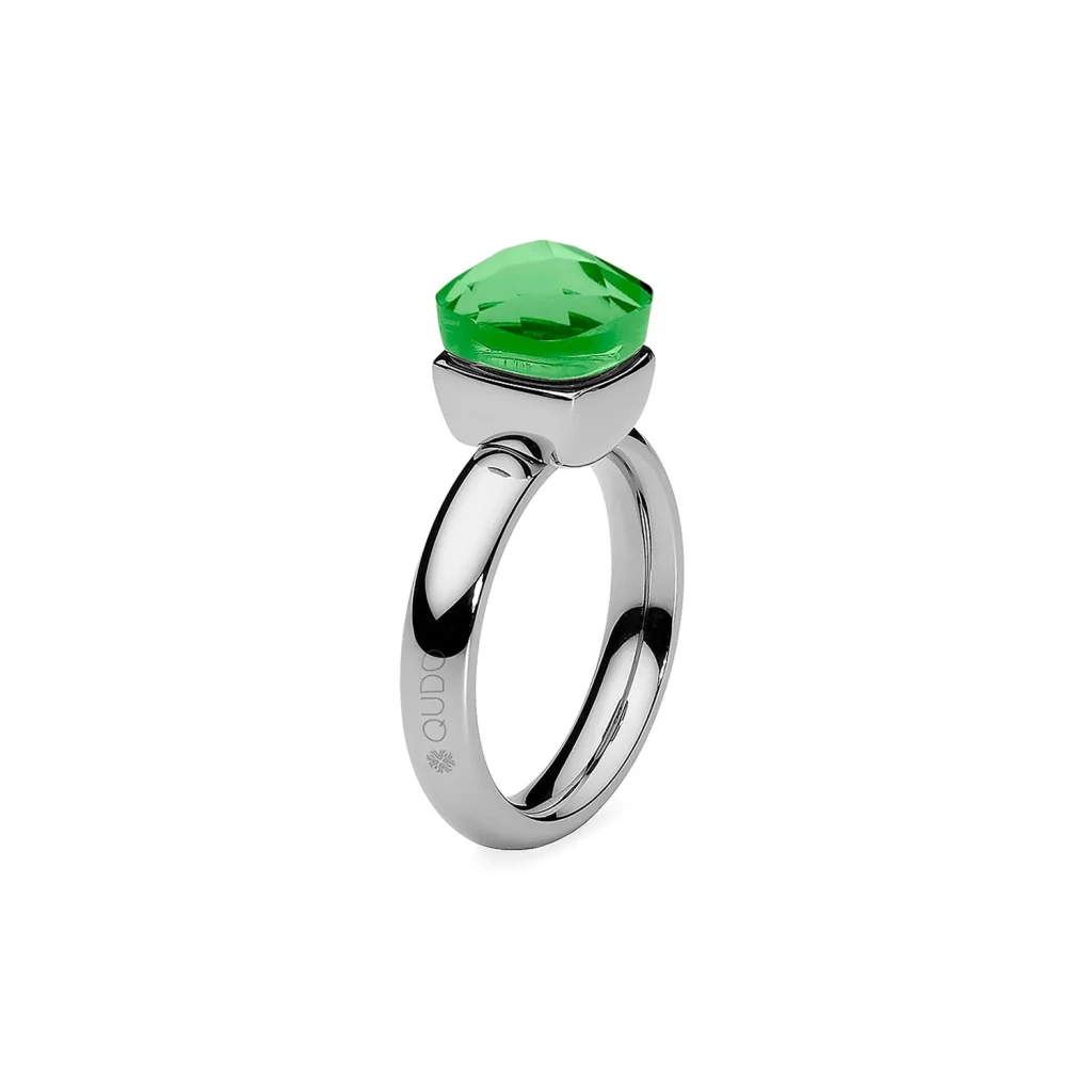 Кольцо Qudo Firenze peridot 18 мм 610844 G/S