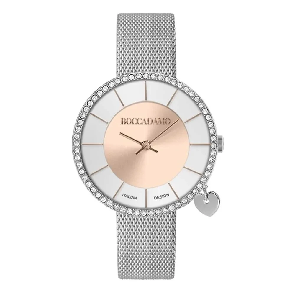 Часы Boccadamo Mya Silver Rosegold MY033 BW/S