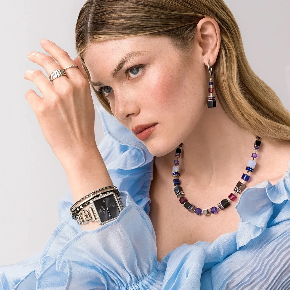 Колье Coeur de Lion Blue-Purple 3039/10-0708
