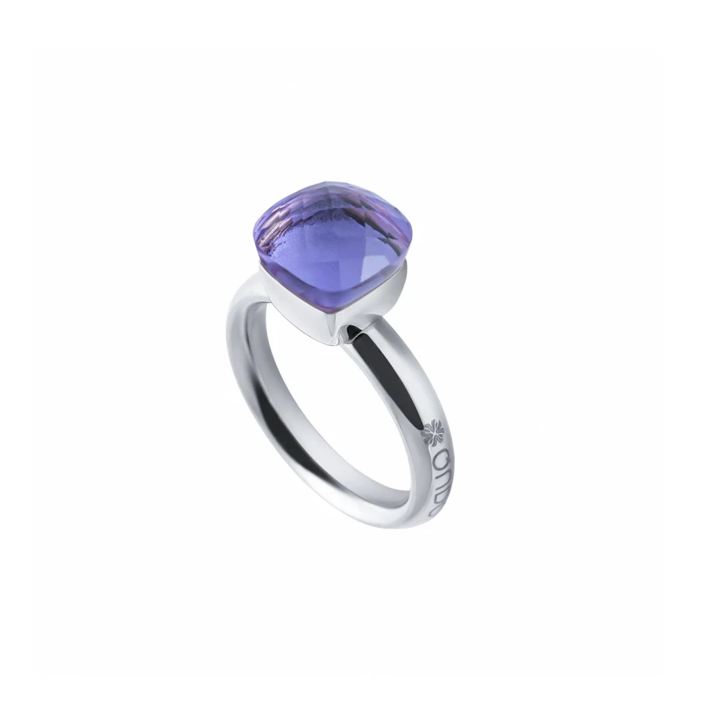 Кольцо Qudo Firenze medium orchid 19 мм 611975 R/S