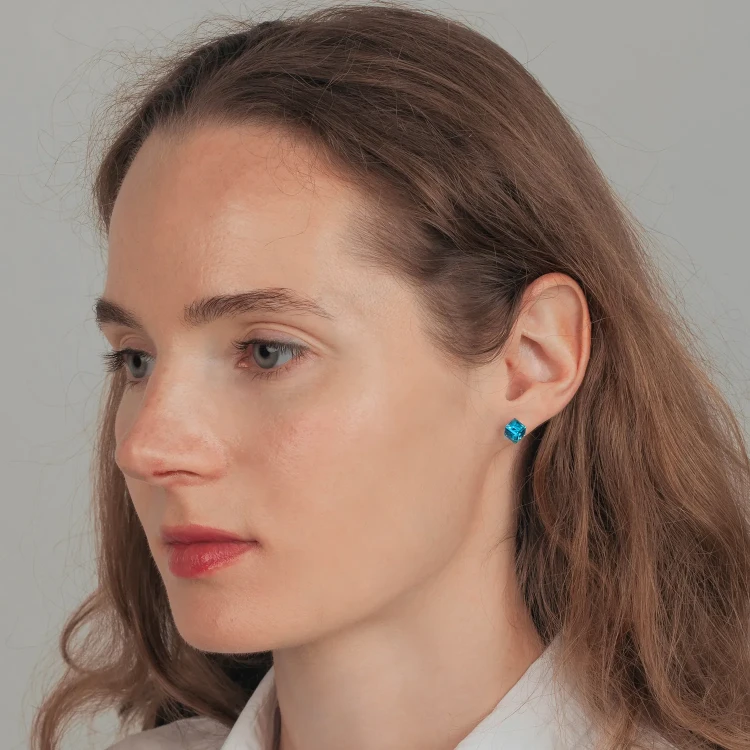 Fiore Luna Пусеты Aquamarine SWE2127/2 A G