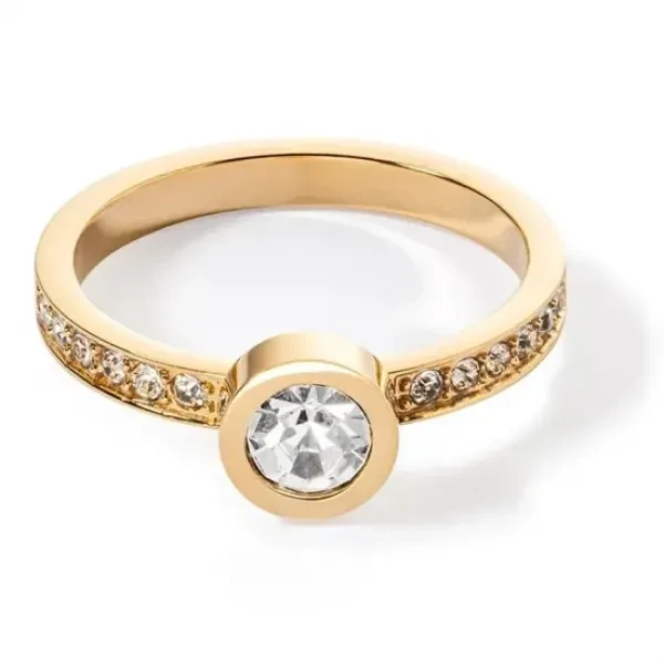 Кольцо Coeur de Lion Crystal-Gold 18.5 мм 0228/40-1816 58