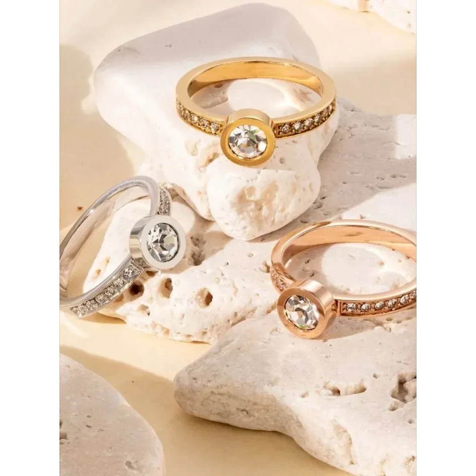 Кольцо Coeur de Lion Crystal-Gold 18.5 мм 0228/40-1816 58