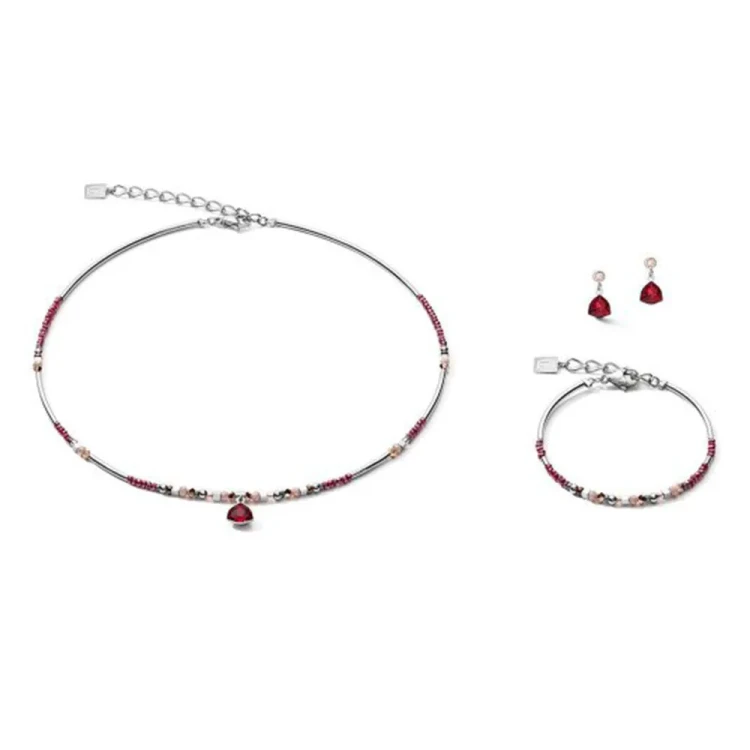 Браслет Coeur de Lion Triangle Red 5032/30-0300