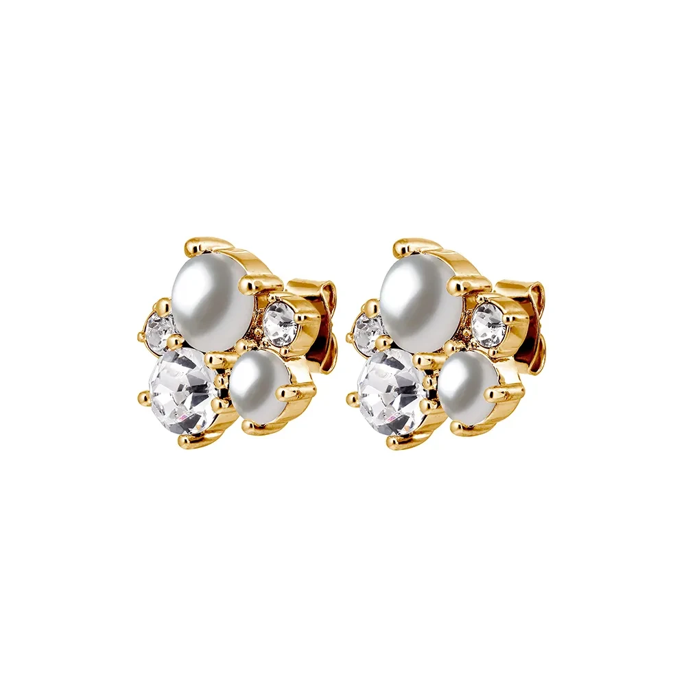 Серьги Dyrberg Kern MINNIE SG CRYSTAL / WHITE PEARL 480161