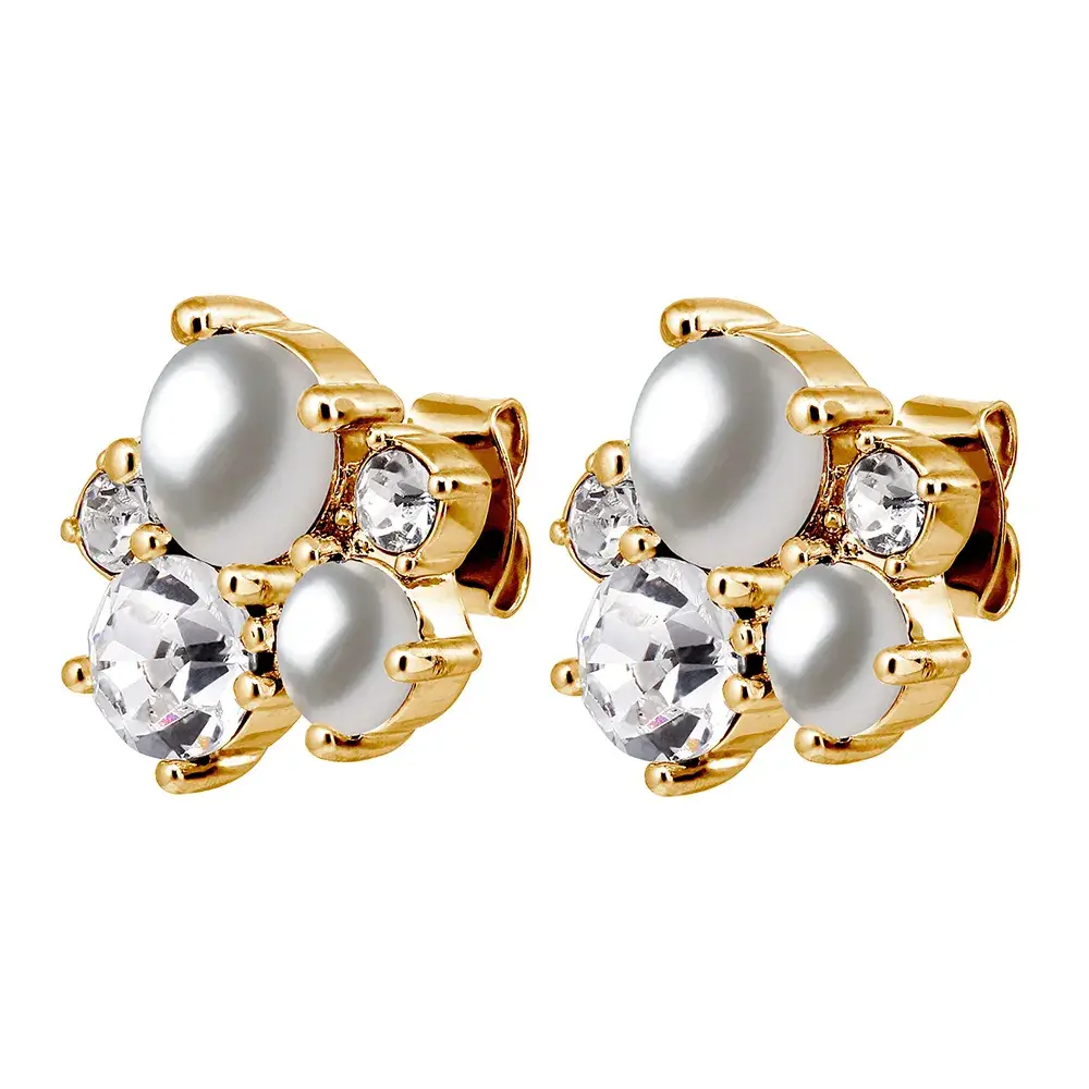 Серьги Dyrberg Kern MINNIE SG CRYSTAL / WHITE PEARL 480161
