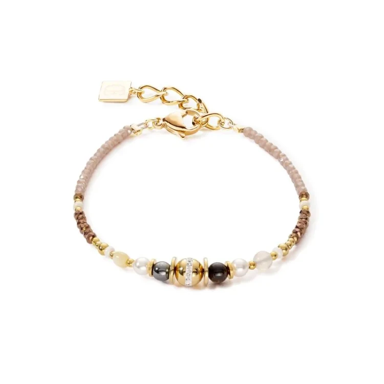 Браслет Coeur de Lion Brown-Gold 4349/30-1116