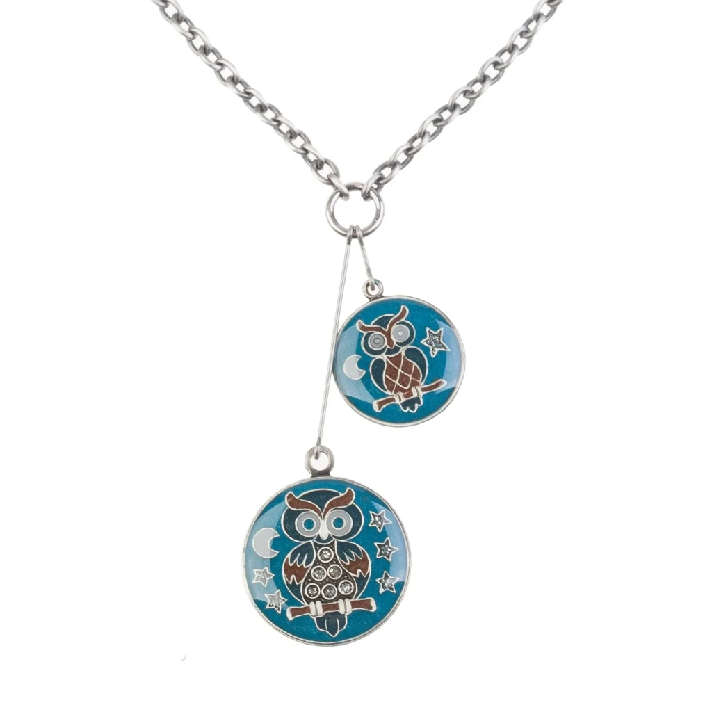 *Колье Clara Bijoux Сова *B74541 BL