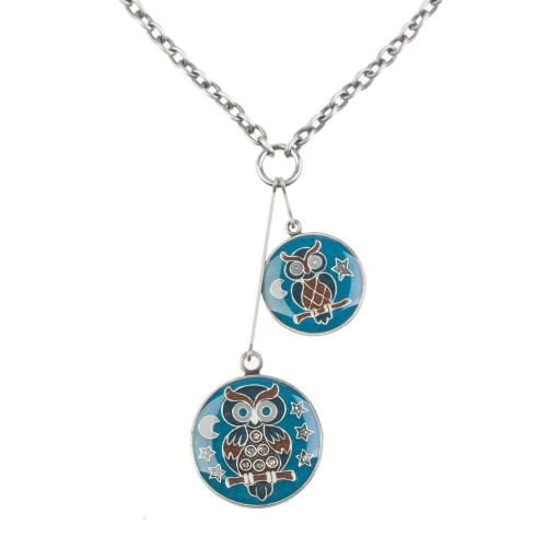 *Колье Clara Bijoux Сова *B74541 BL