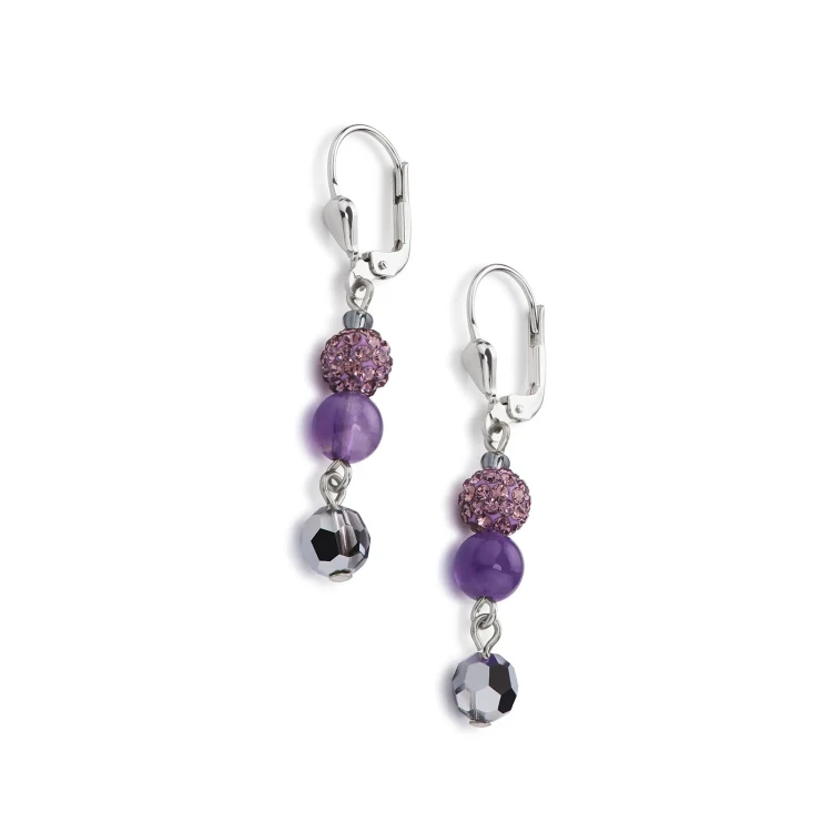 Серьги Coeur de Lion Purple 4895/20-0800